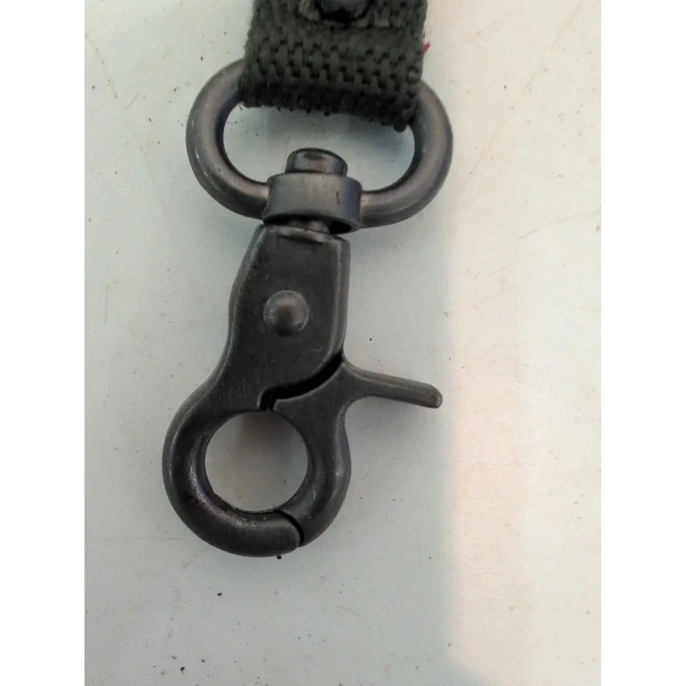 Men's Green Camo Belt Loop Clip Pocket Watch Quartz Japan Movement